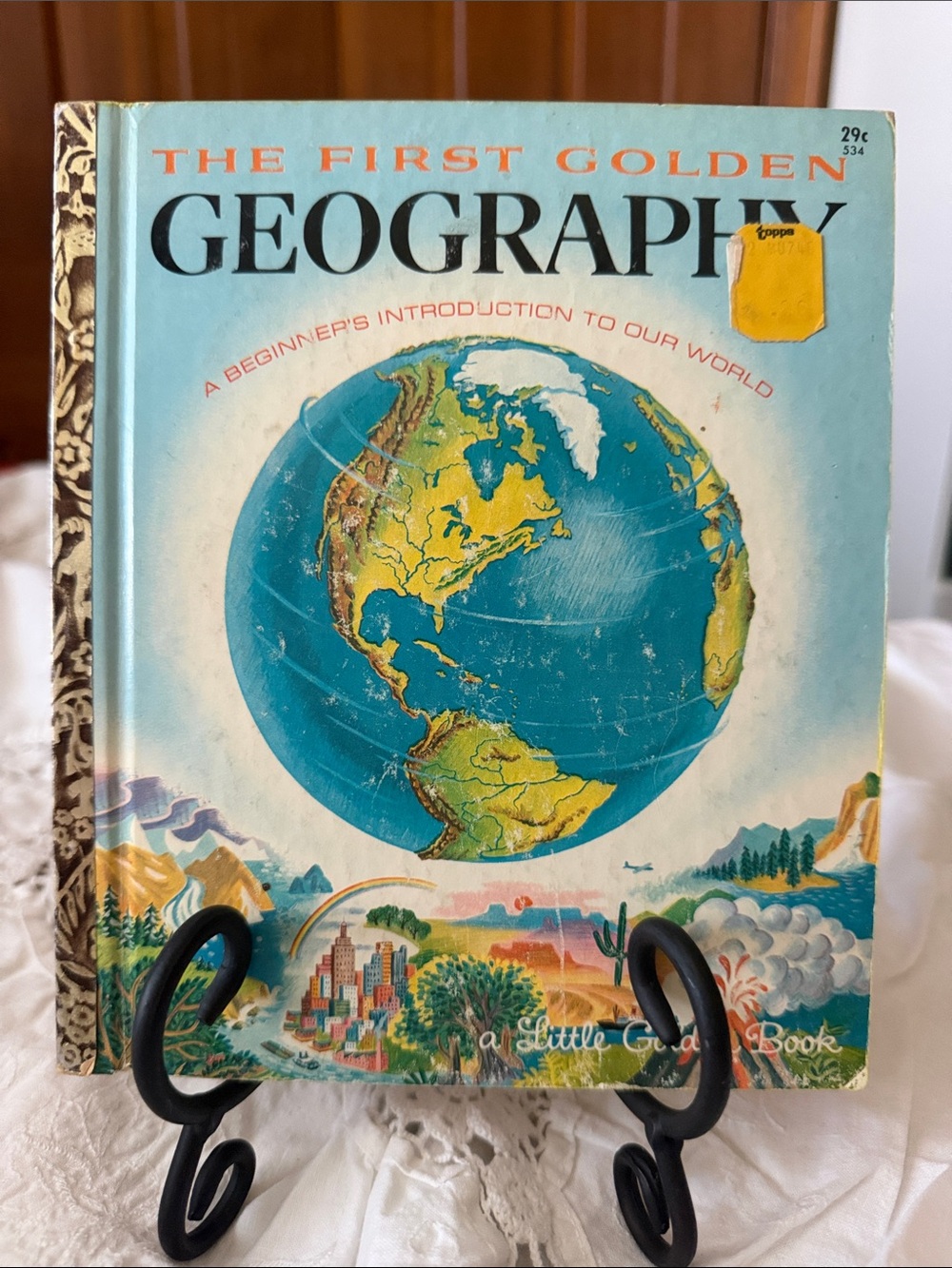 Vintage The First Golden Geography Hardcover Book